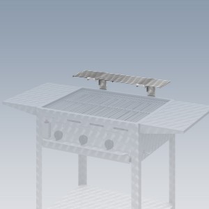 Aufpreis: Edelstahl-Warmhalterost (3er Breite)