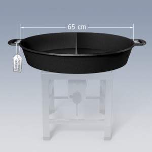 Runde Riesenpfanne mit Unterteilung in  65 cm