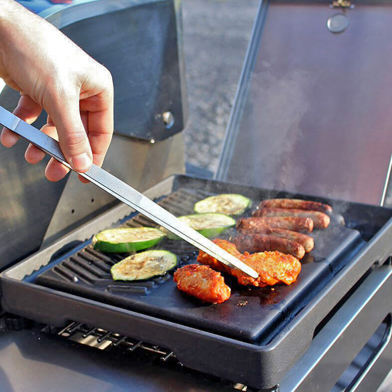 Gussgrillplatte fr den Seitenkocher