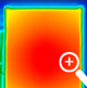 Thermografische Darstellung der Gussgrillplatte