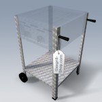 Standbeine mit Rollen (2er Breite)