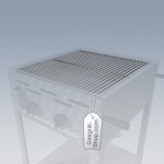 Edelstahl-Grillrost (2er Breite)