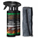 2 x 500 ml Premium-Grillreiniger mit Mikrofasertuch