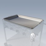Stahlblech-Pfanne 8 cm (4er Breite)