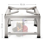 Edelstahl-Pfannenknecht Vierbein 46 cm