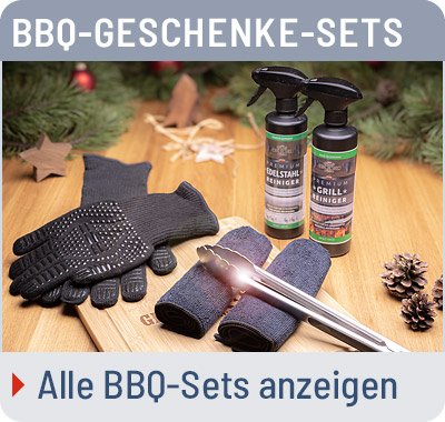 Weihnachtsgeschenke-Tipp - 6 BBQ-Sets in verschiedener Zusammenstellung